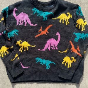 Forever 21 - Colorful Dinosaur Sweater Women’s Small